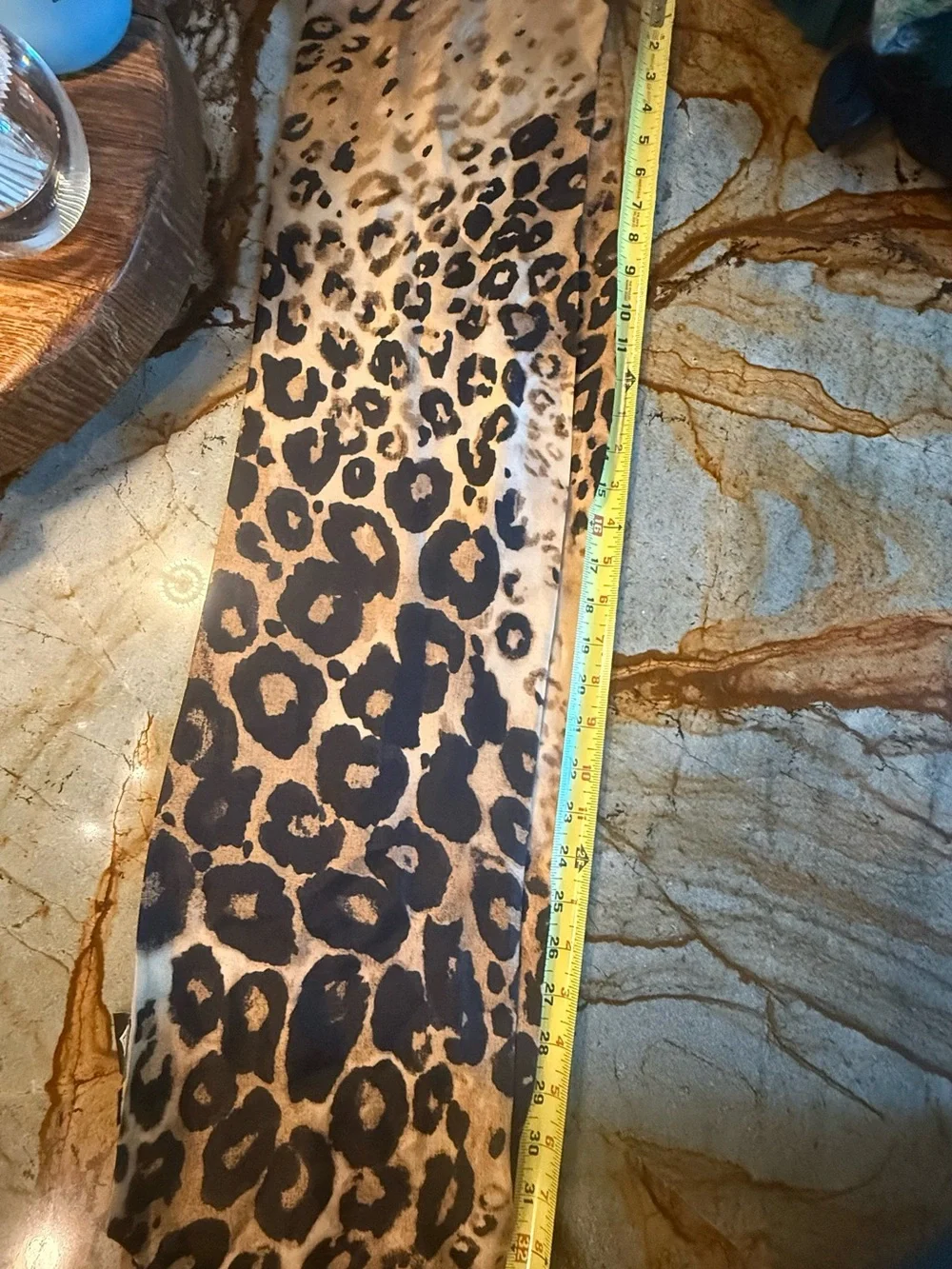 Leopard Print 100% Silk leopard Scarf